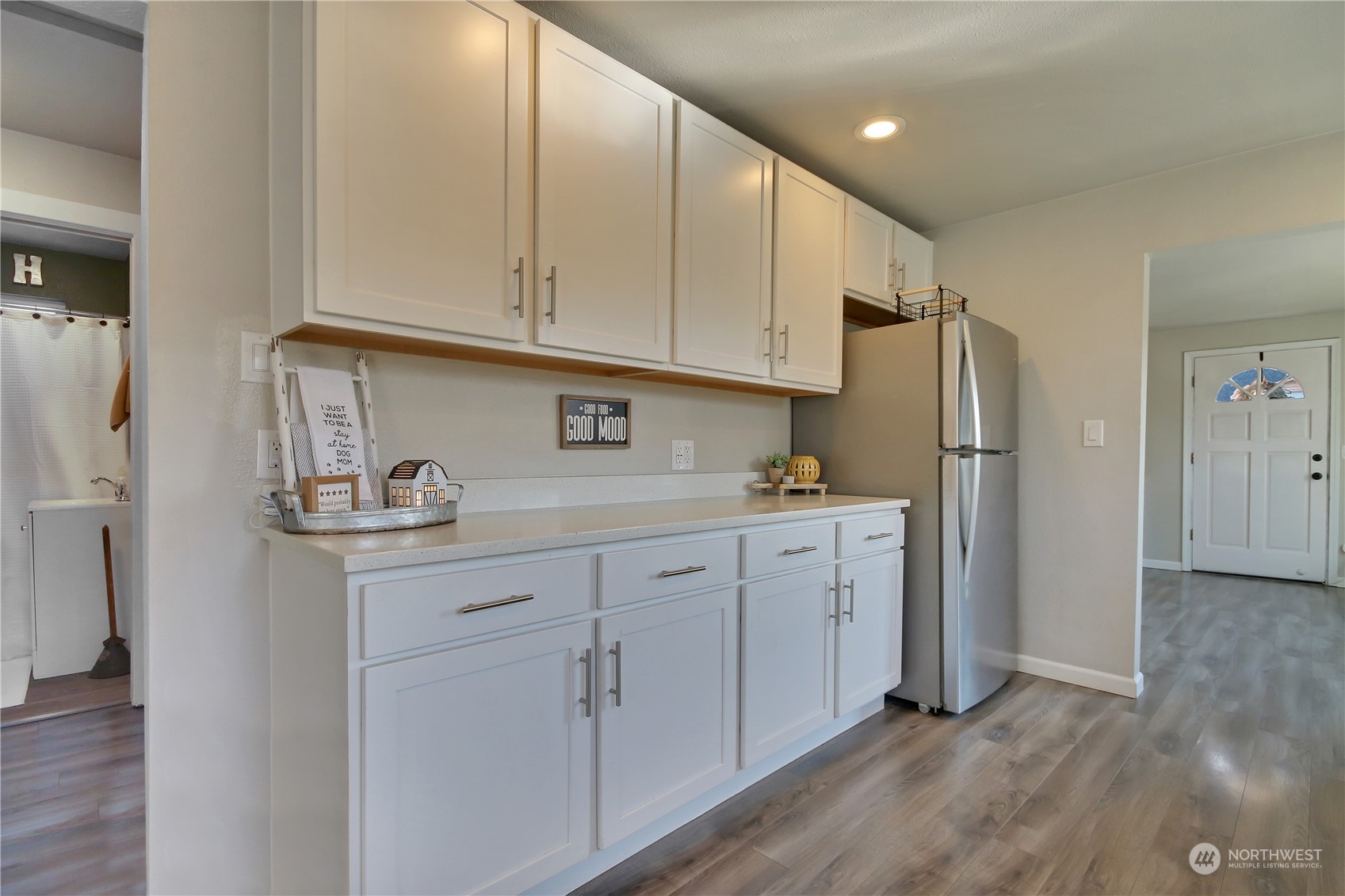 263 Perkins Street Buckley, WA 98321 - Photo 9 of 21 a kitchen with cabinets and stainless steel appliances