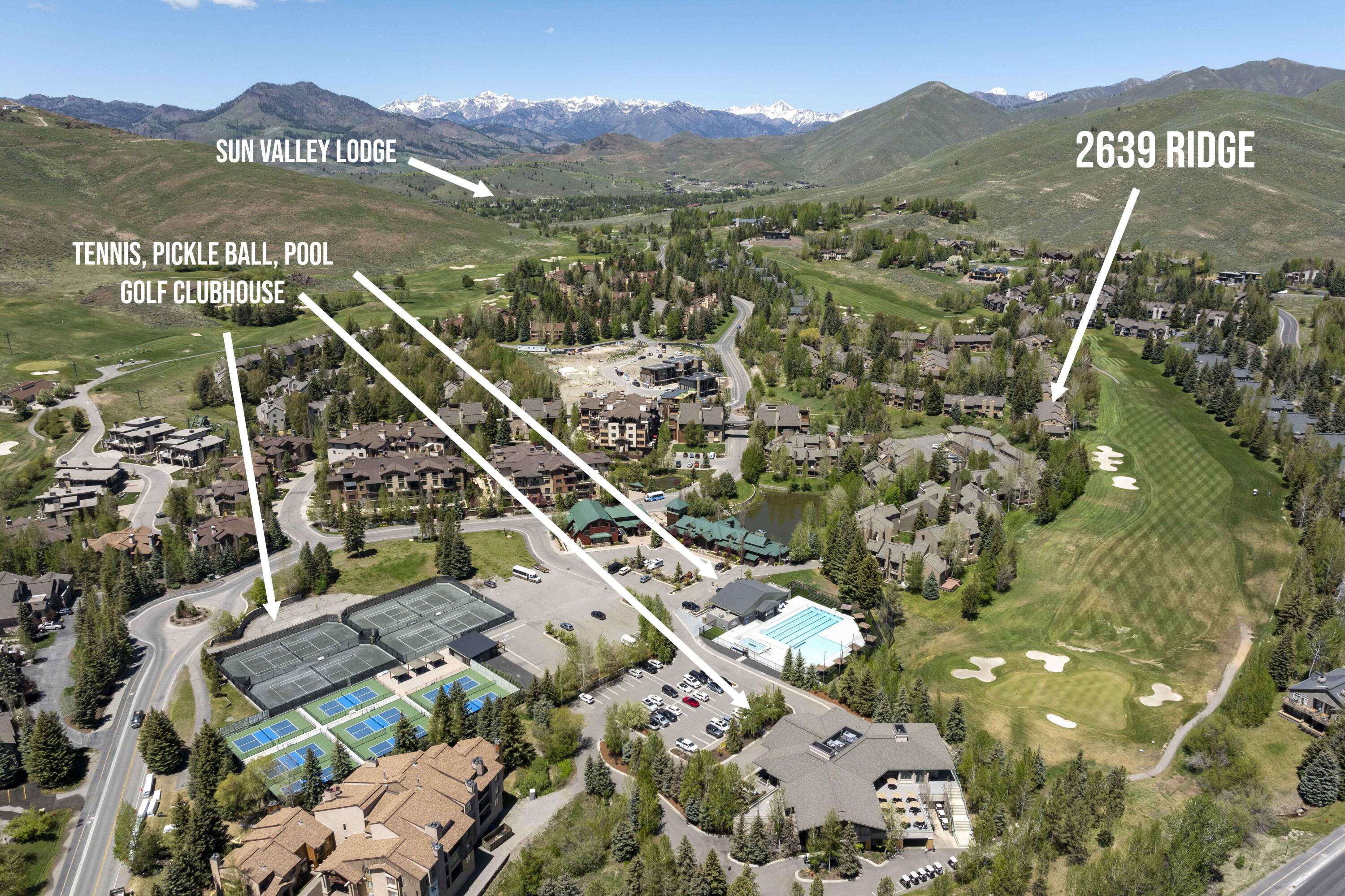 2639 Ridge Lane, Unit 39 Sun Valley, ID 83353 - Photo 28 of 35 2639 Ridge Aerial Summer 2