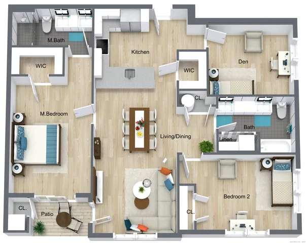 $3,195 | 48 Stony Hill Road, Unit C216, Bethel, CT 06801
