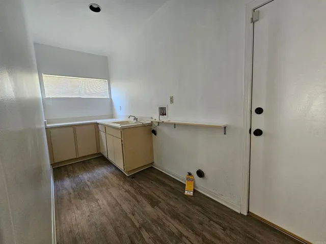 a room with storage and utility