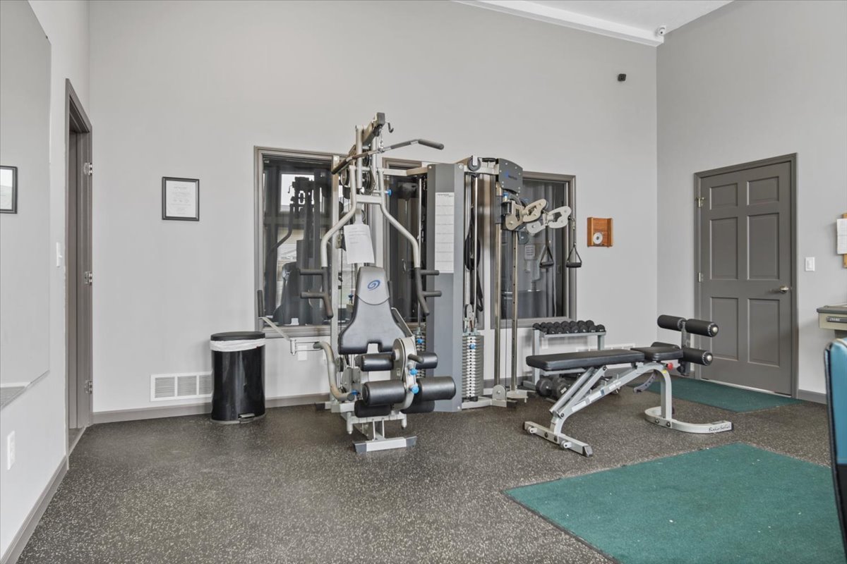 52 Winding Way Bloomington, IL 61705 - Photo 50 of 51 a view of a room with gym equipment