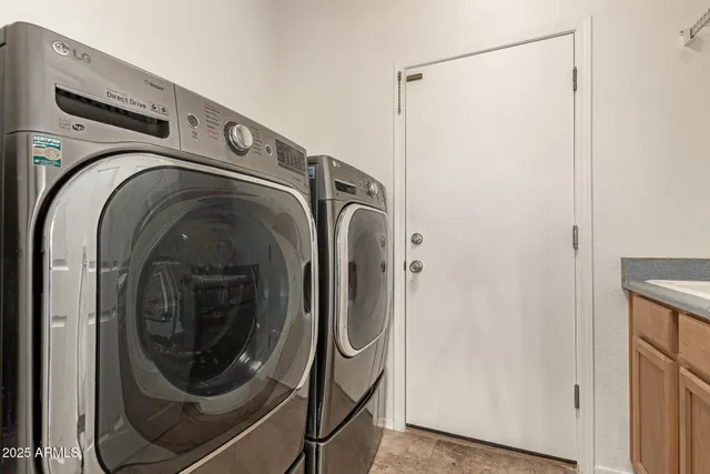 a front view of a house with a garage