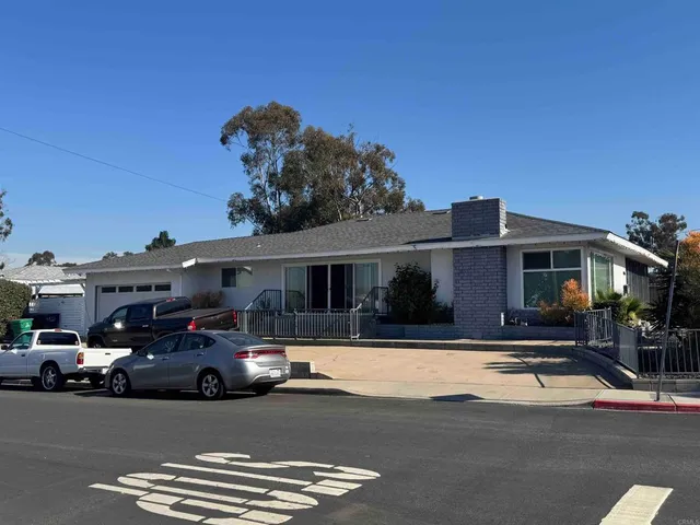 a car parked in front of a building
