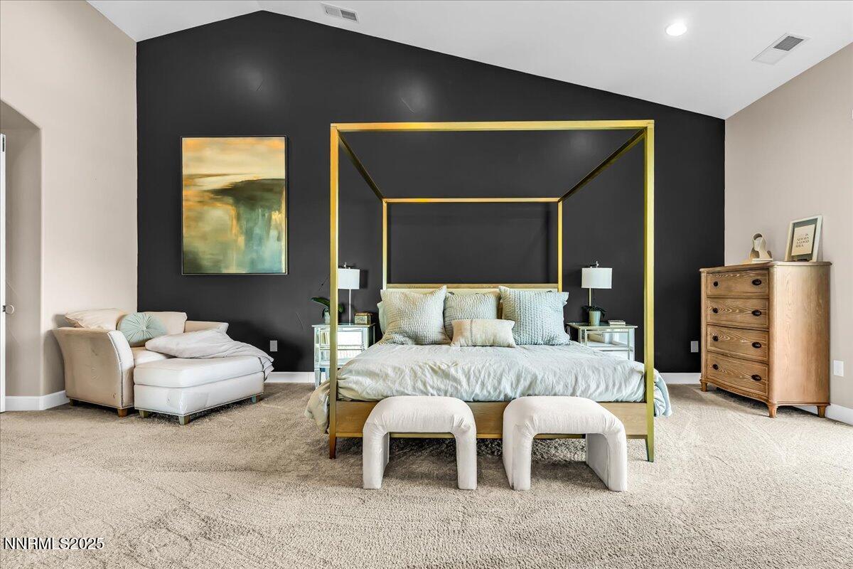 4610 Tybo Road Reno, NV 89521 - Photo 18 of 47 a bedroom with a bed and a couch