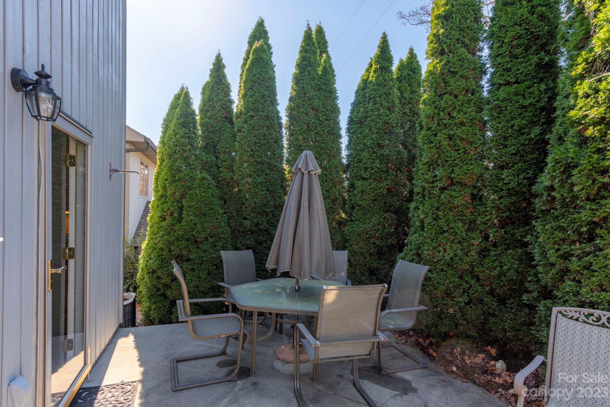 448 Kyfields Weaverville, NC 28787 - Photo 22 of 25 a view of a patio with a table and chairs