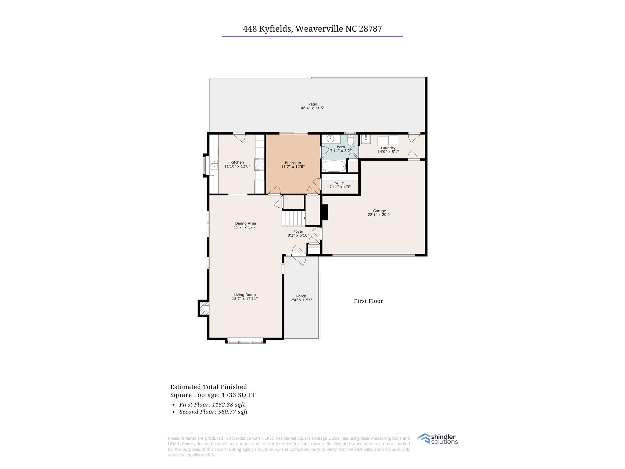 448 Kyfields Weaverville, NC 28787 - Photo 24 of 25 a picture of a floor plan