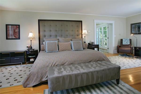 91 Nehoiden Road Newton, MA 02468 - Photo 7 of 12 a bedroom with a bed and wooden floor