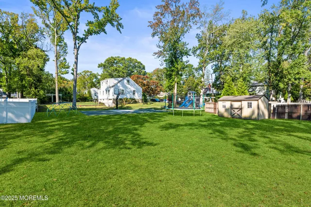 a view of a backyard with a garden