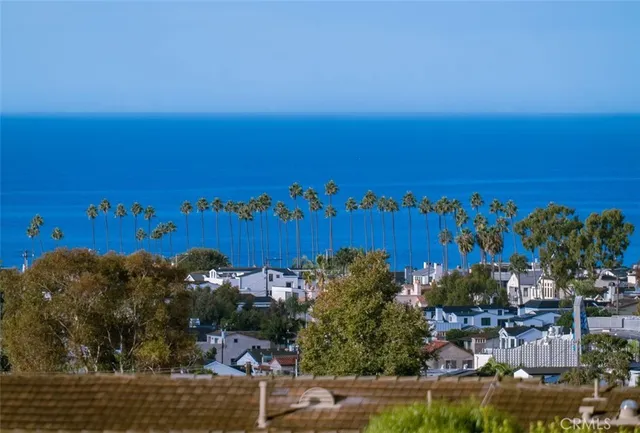 a view of a city with sunset view