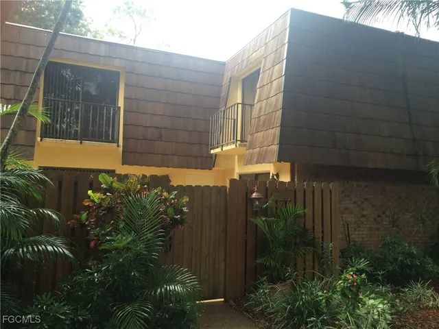 a backyard of a house