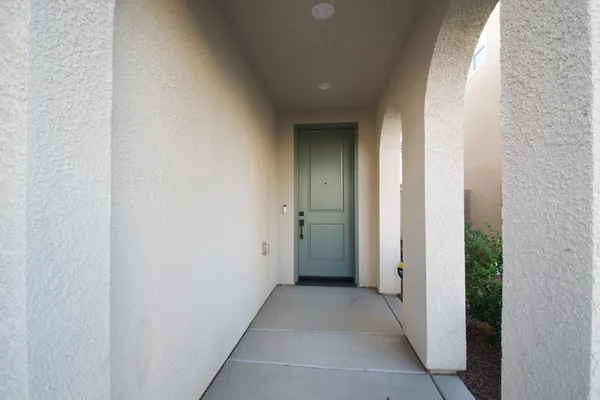 a view of a hallway with a elevator