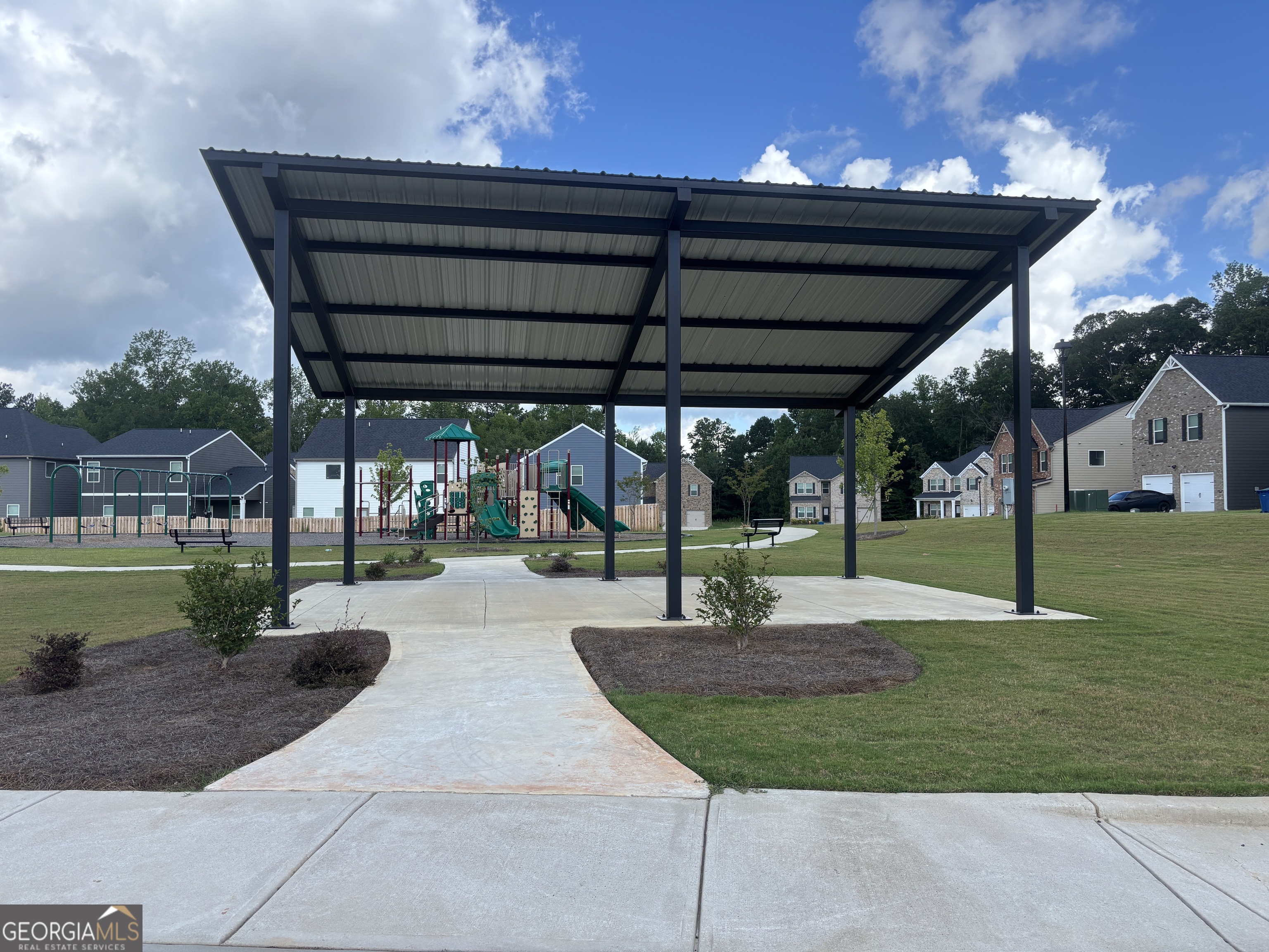 5355 Tolar Road South Fulton, GA 30213 - Photo 36 of 37 a view of a backyard with plants and patio