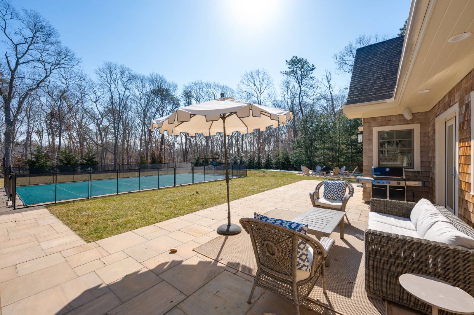 60 Jagger Lane Westhampton, NY 11977 - Photo 28 of 35 a view of a patio with a backyard