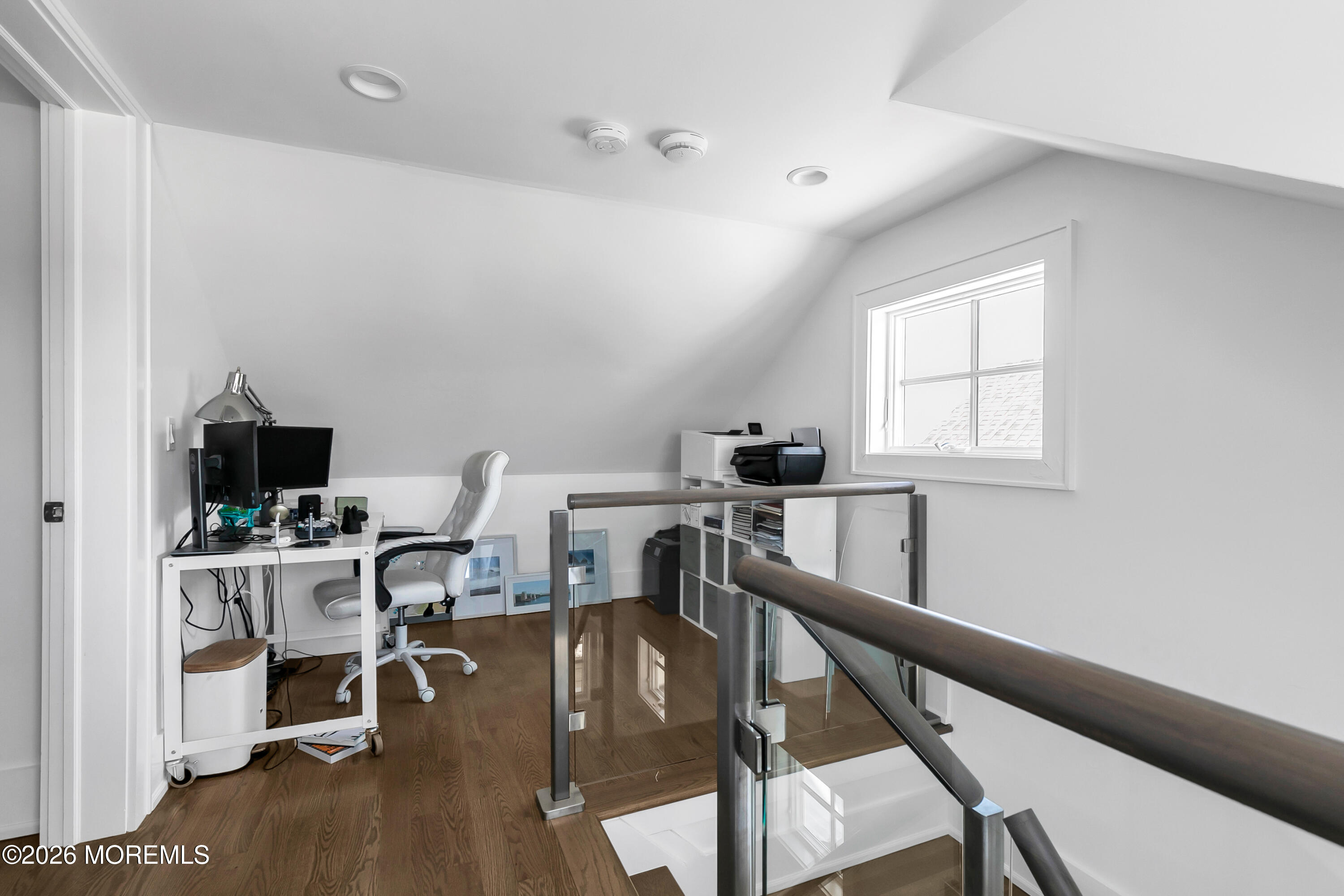 39 Washington Avenue Rumson, NJ 07760 - Photo 15 of 21 a view of a workspace with furniture window and wooden floor