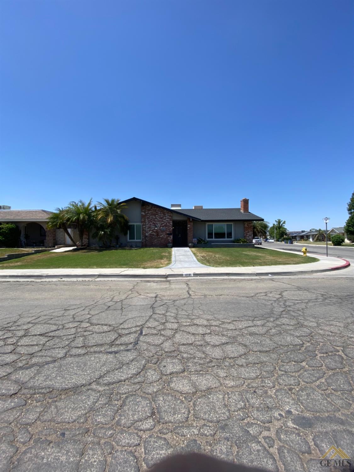 a view of a swimming pool with an outdoor space