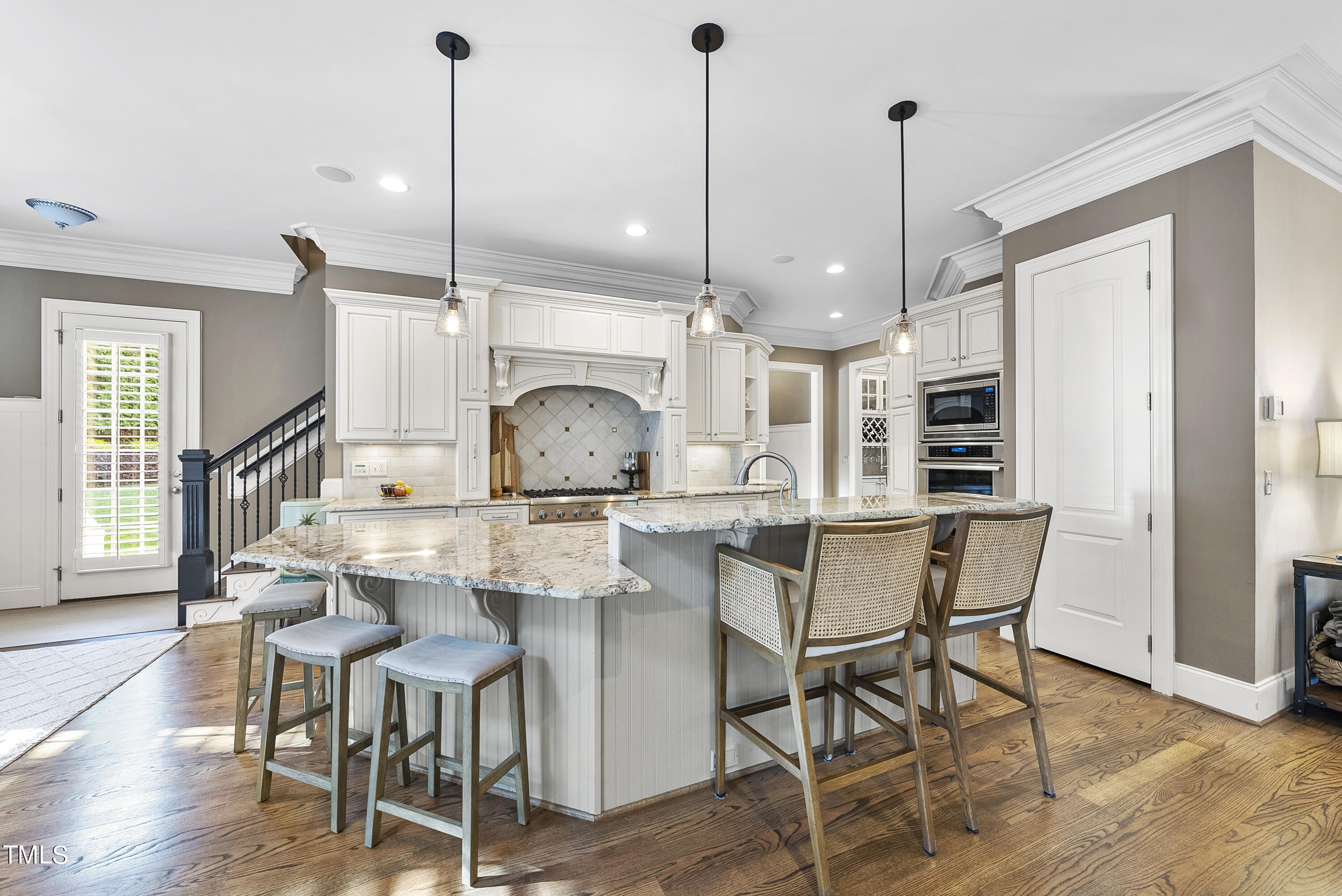 3619 Forward Way Raleigh, NC 27614 - Photo 12 of 62 Large chef style kitchen with island that can accommodate multiple levels of seating