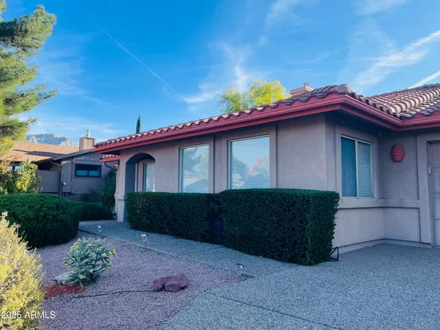 a front view of a house