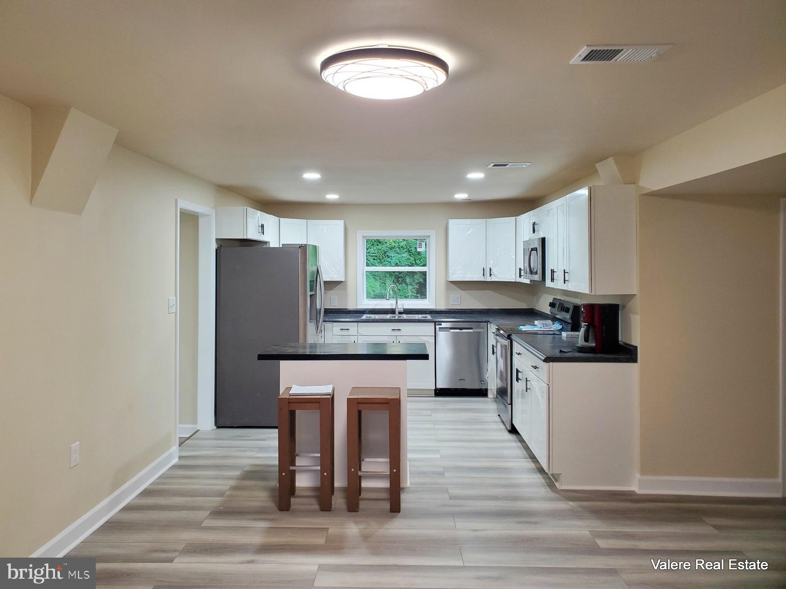 Kitchen view from dining/living areas