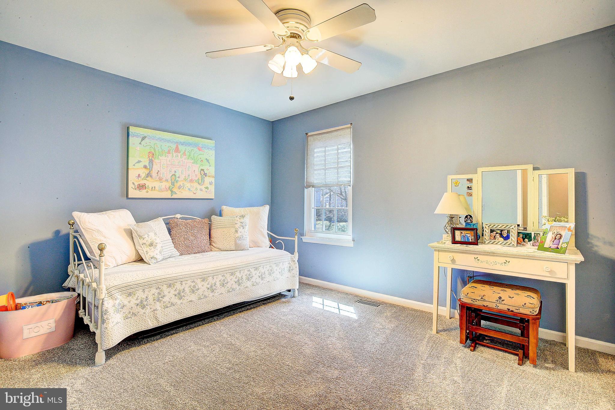 602 Riden Street Odenton, MD 21113 - Photo 18 of 38 Good sized bedroom with ceiling fan installed