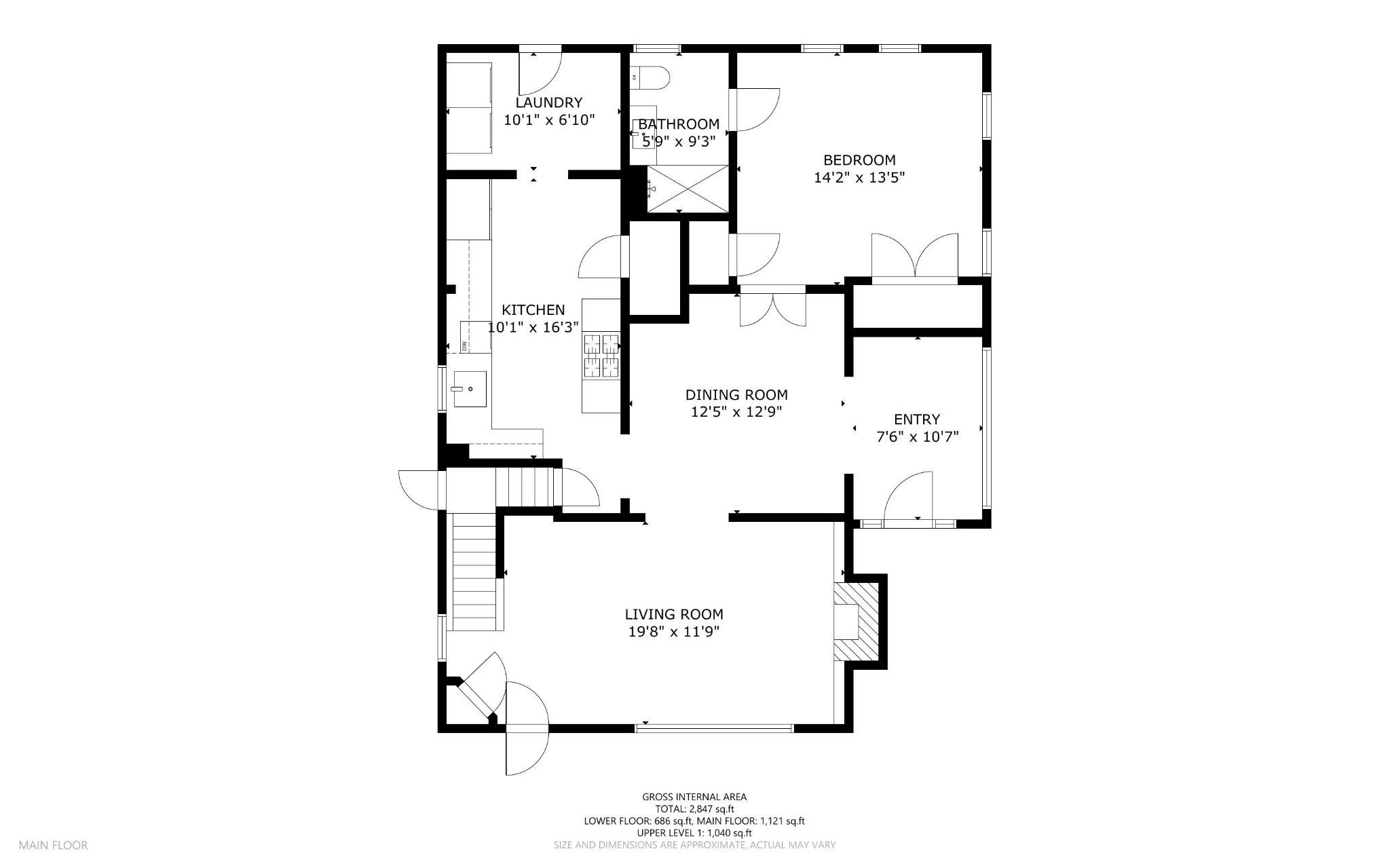 1022 Overbrook Road Baltimore, MD 21239 - Photo 39 of 39 Main Level Floor Plan