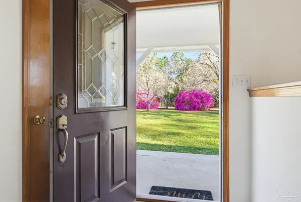 a view of a front door