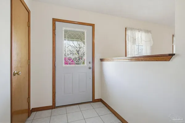 a view of front door