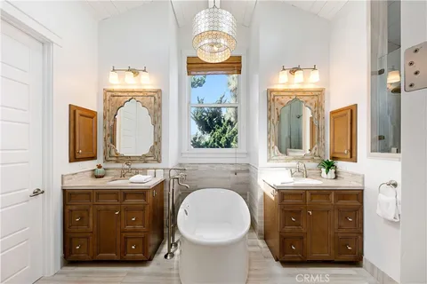 a view of a storage & utility room with a window