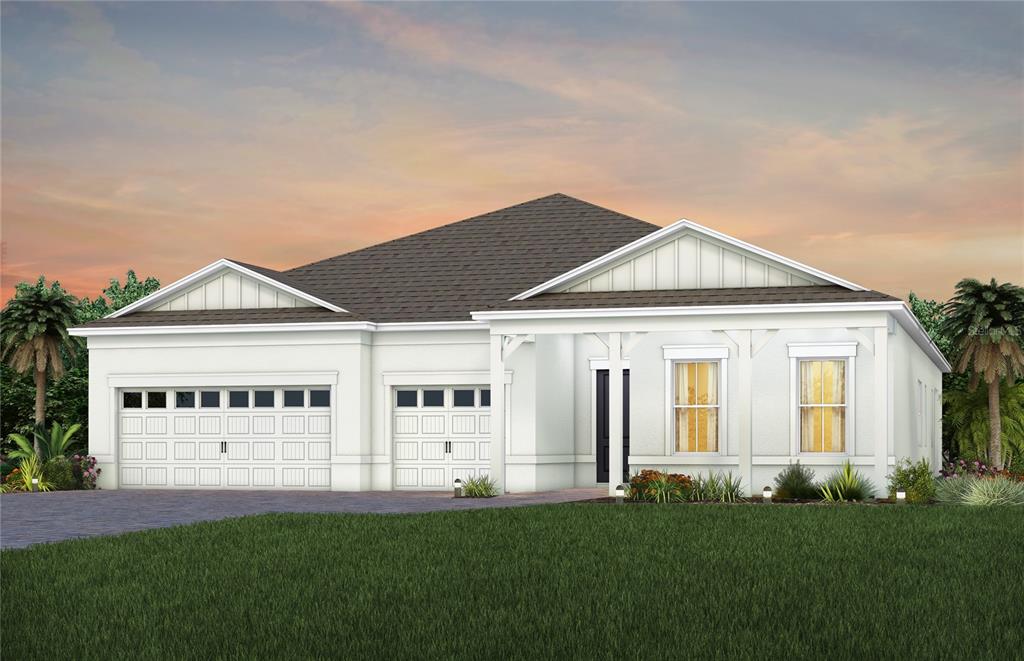Coastal Exterior Design. Artistic rendering for this new construction home. Pictures are for illustrative purposes only. Elevations, colors and options may vary. 