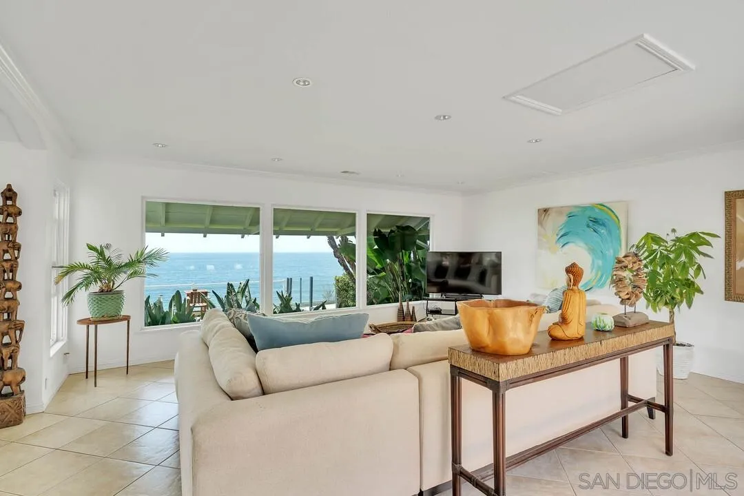 796 Neptune Avenue Encinitas, CA 92024 - Photo 26 of 49 a living room with furniture and a potted plant