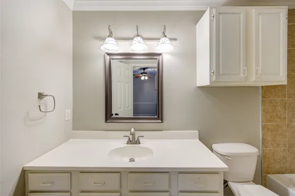 a bathroom with a sink and a toilet