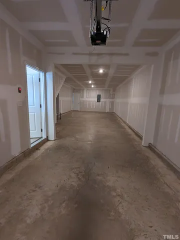 en empty room with windows