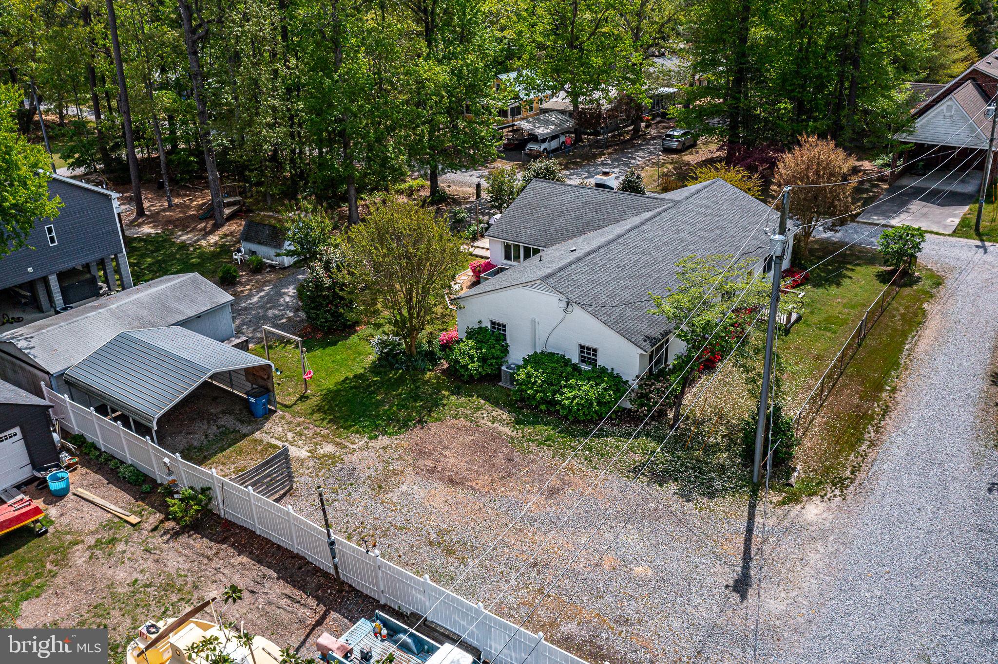 239 Lane Road Reedville, VA 22539 - Photo 36 of 61 an aerial view of a house with outdoor space