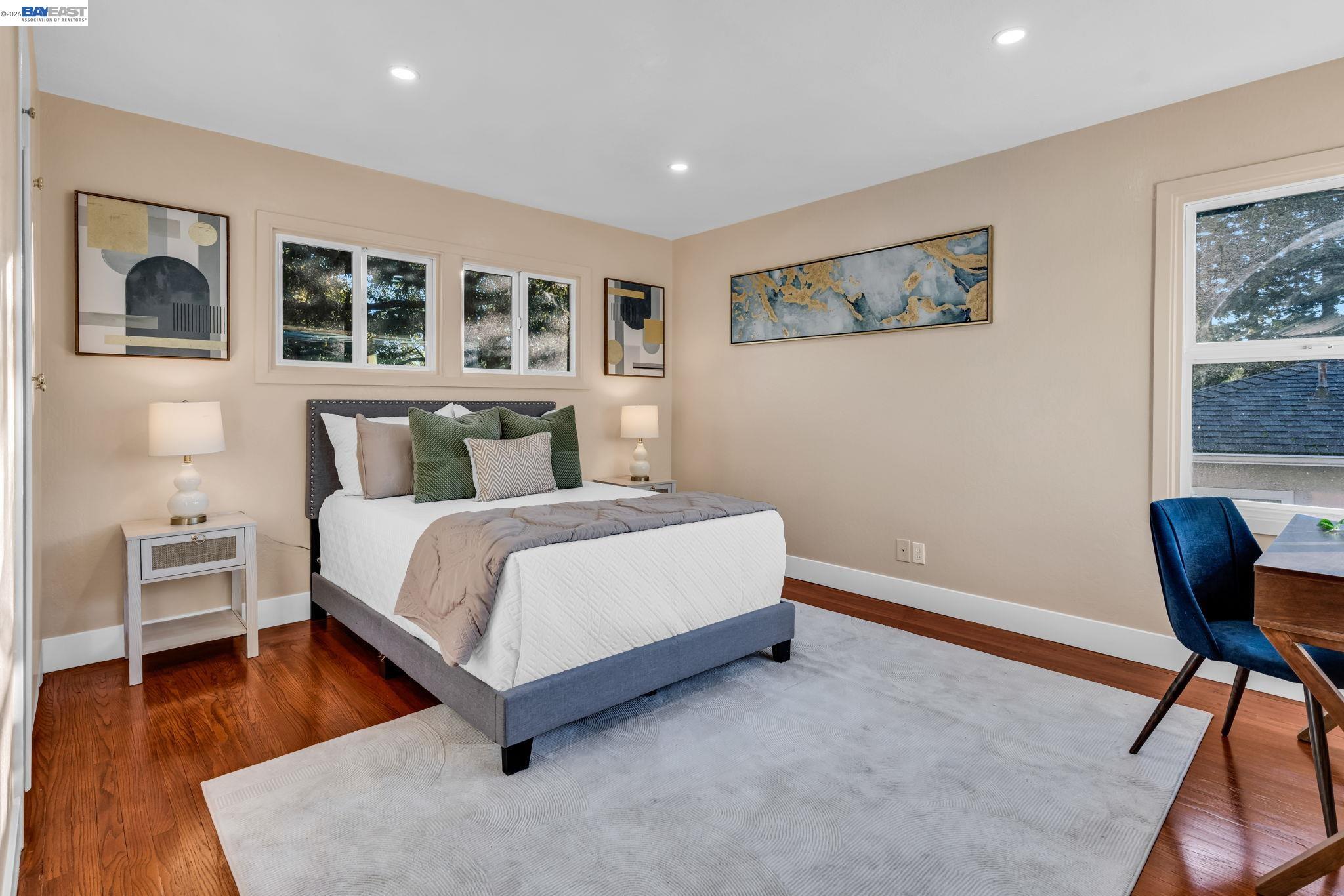 4628 Fieldbrook Road Oakland, CA 94619 - Photo 24 of 40 a bed room with a bed and chair
