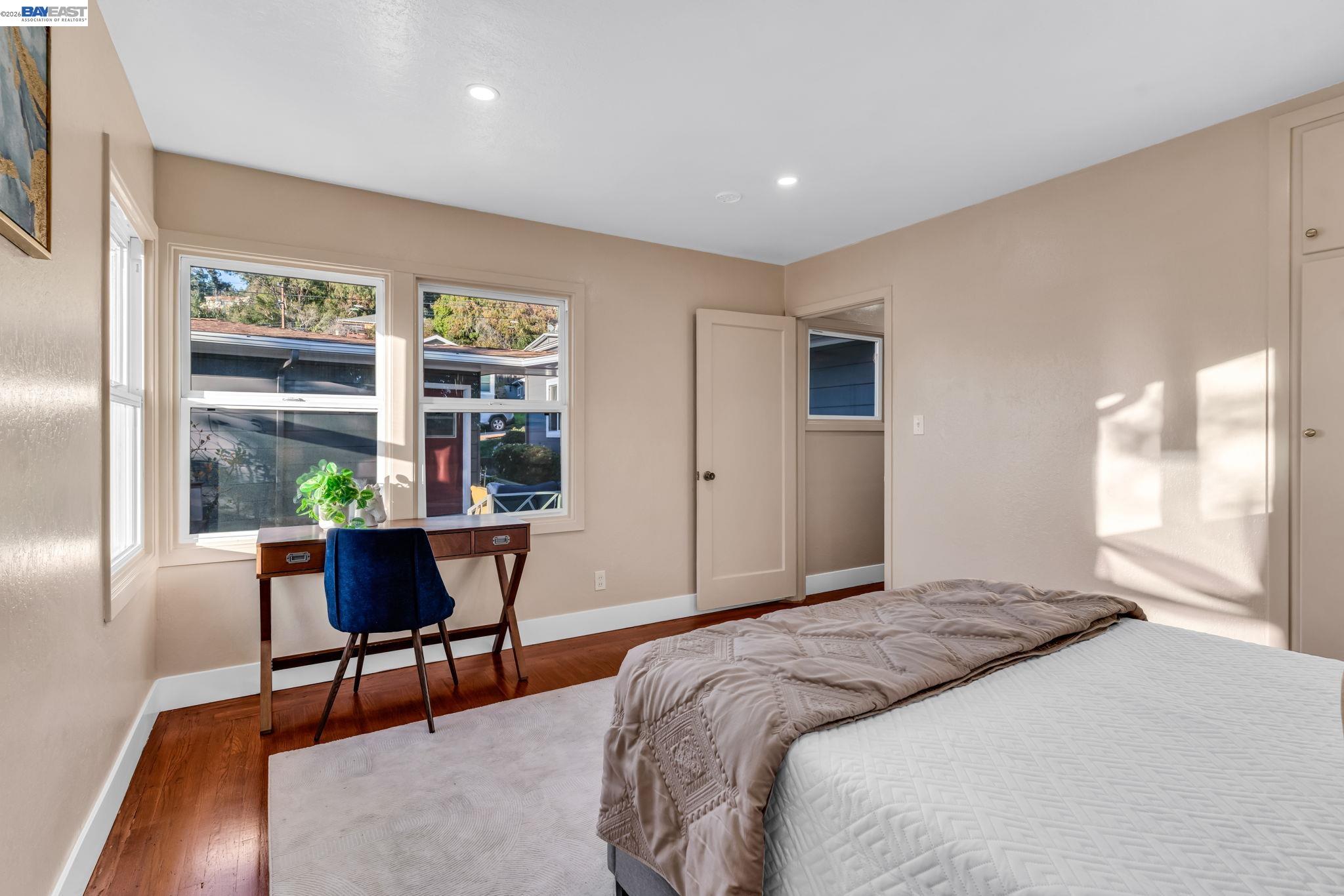 4628 Fieldbrook Road Oakland, CA 94619 - Photo 26 of 40 a bedroom with a bed and a window