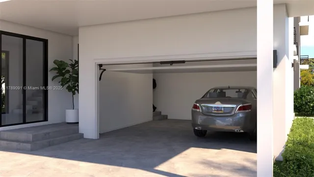 a view of car garage