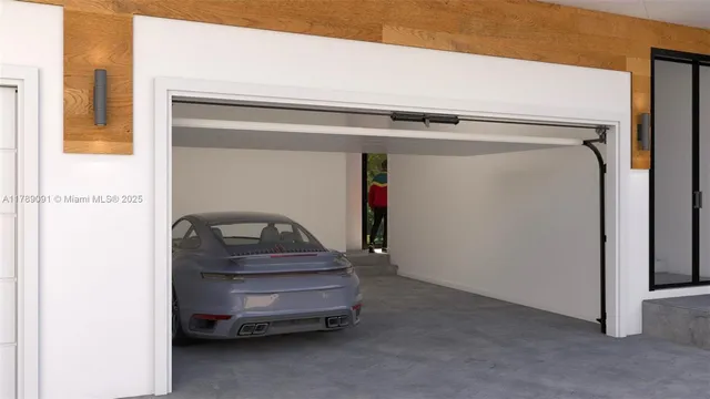 a view of a white building among the street