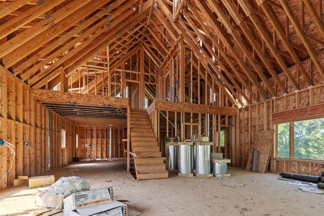 front view of a house with a door