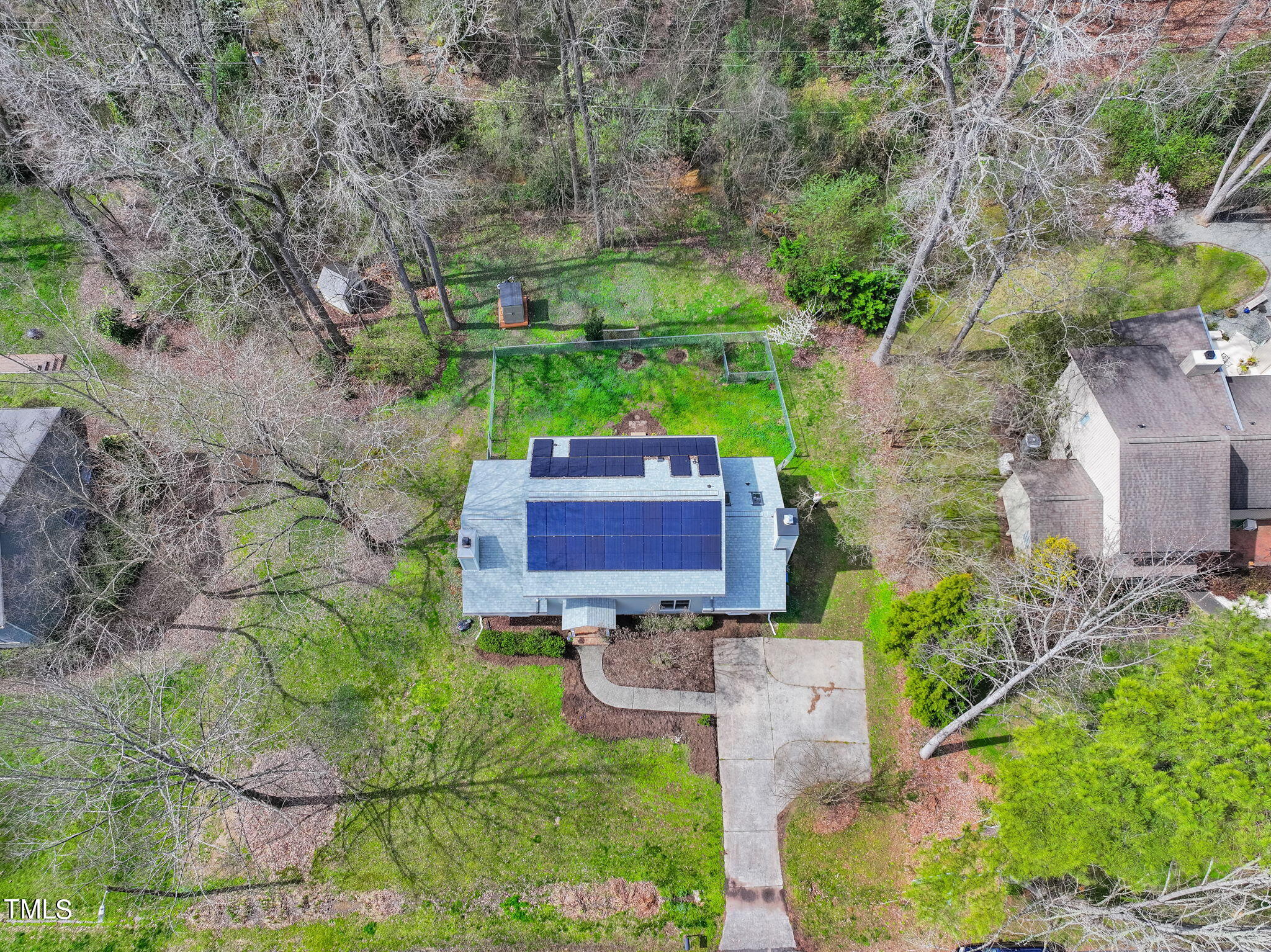 2415 Tryon Road Durham, NC 27705 - Photo 35 of 39 an aerial view of a house with a yard
