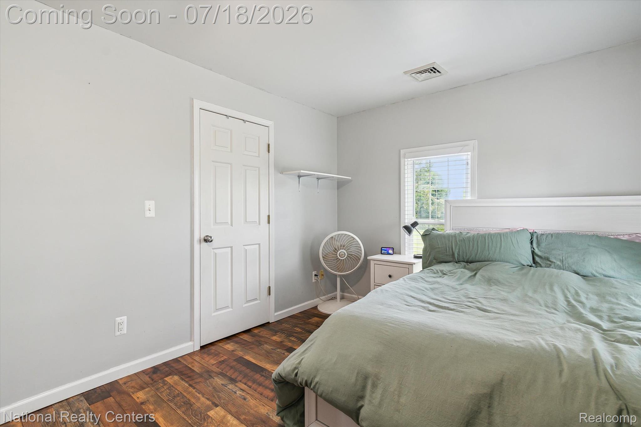 9589 Clinton Macon Road Tecumseh, MI 49286 - Photo 30 of 48 Wood-finish flooring, white trim, and a paneled white door