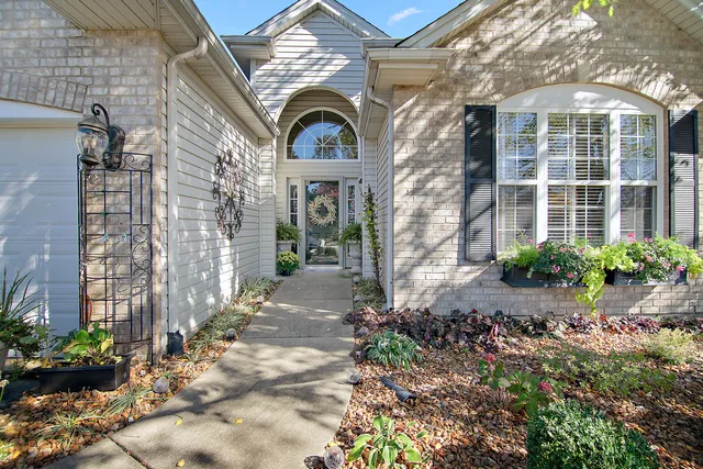 a front view of a house