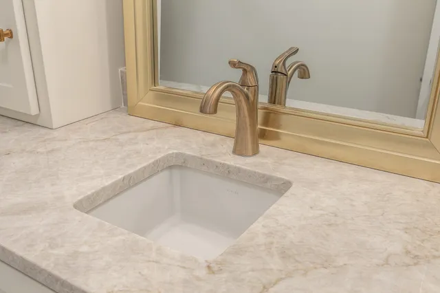 a close view of a sink