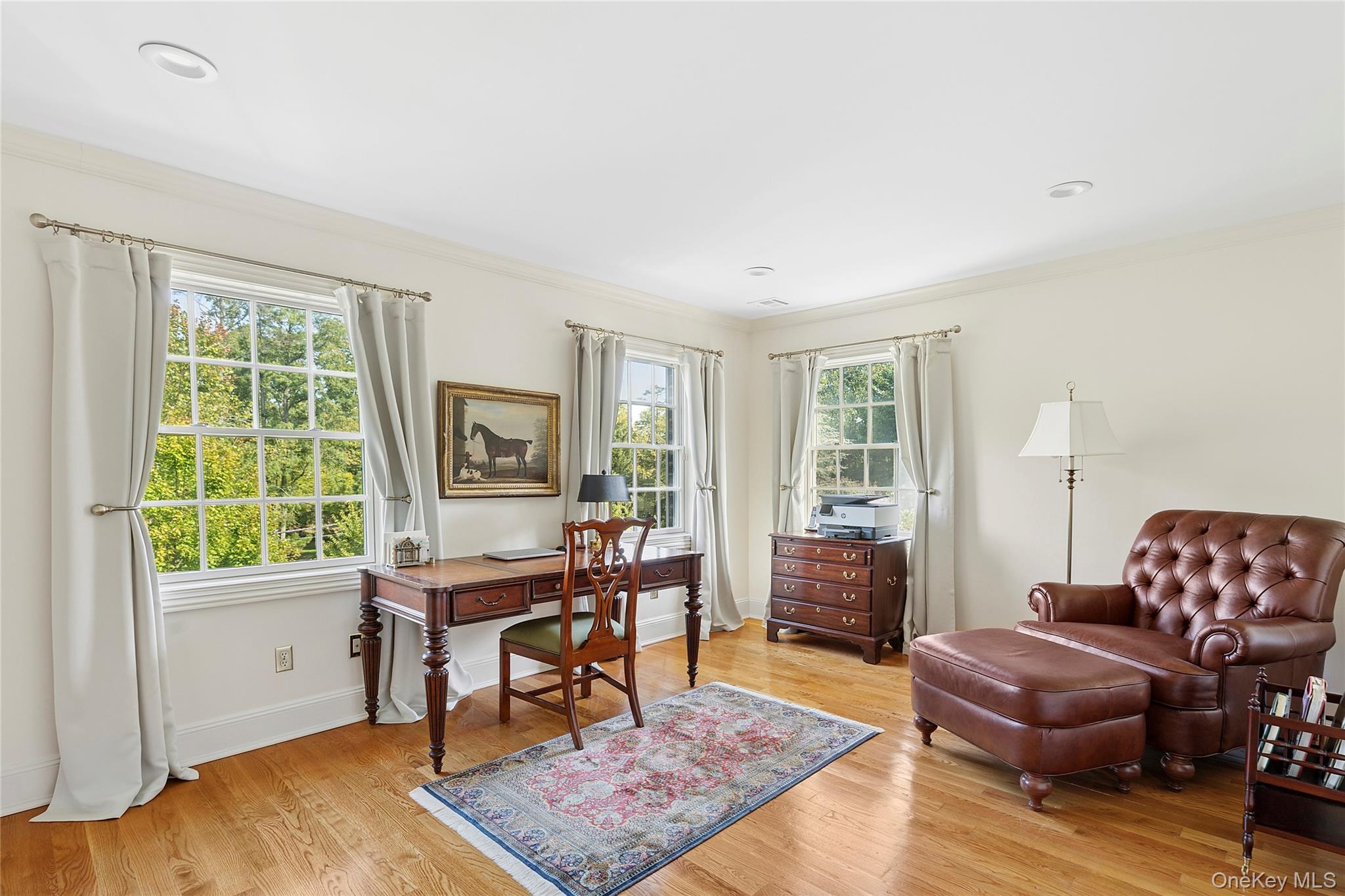 1270 Plandome Road Manhasset, NY 11030 - Photo 17 of 23 a living room with furniture and a wooden floor