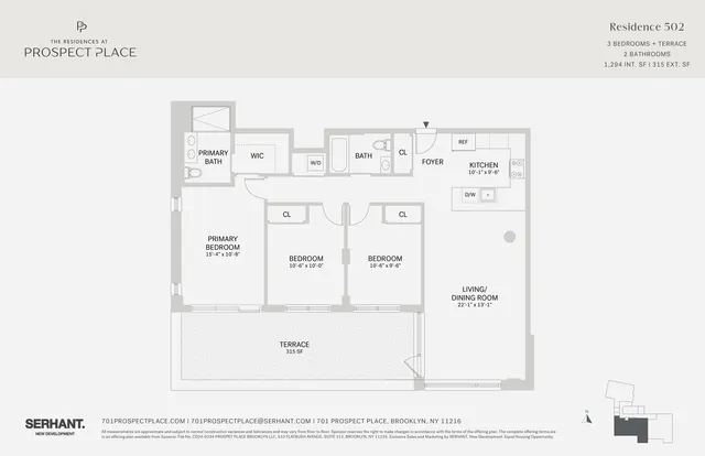 a front view of a multi story building