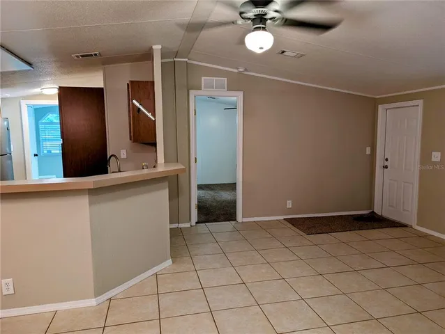 a view of an empty room