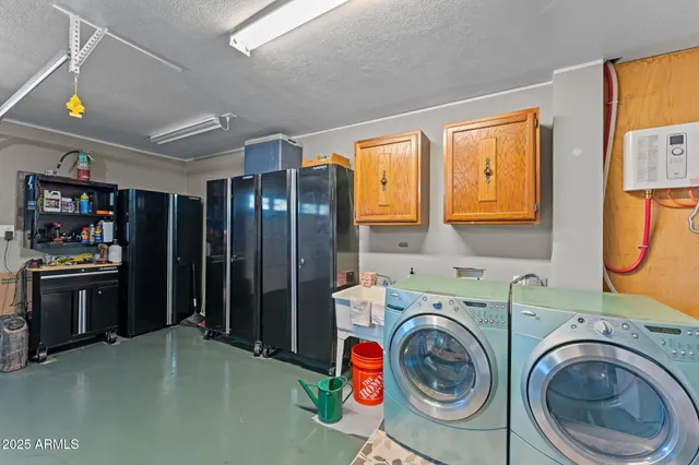 a view of a storage in a room