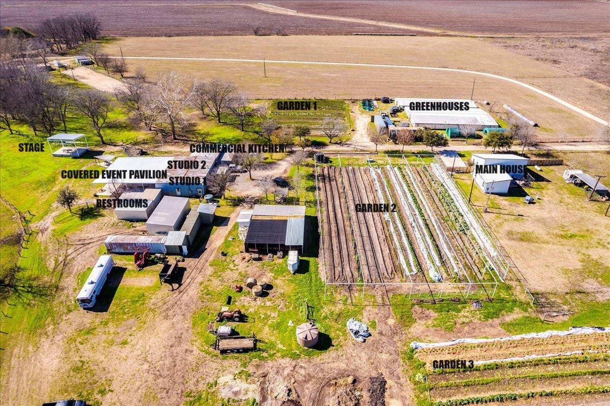 480 Mill Road Maxwell, TX 78656 - Photo 13 of 40 Aerial View with Building Layout