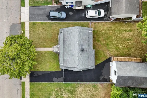 an aerial view of multiple house