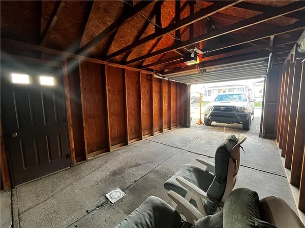 a room with furniture