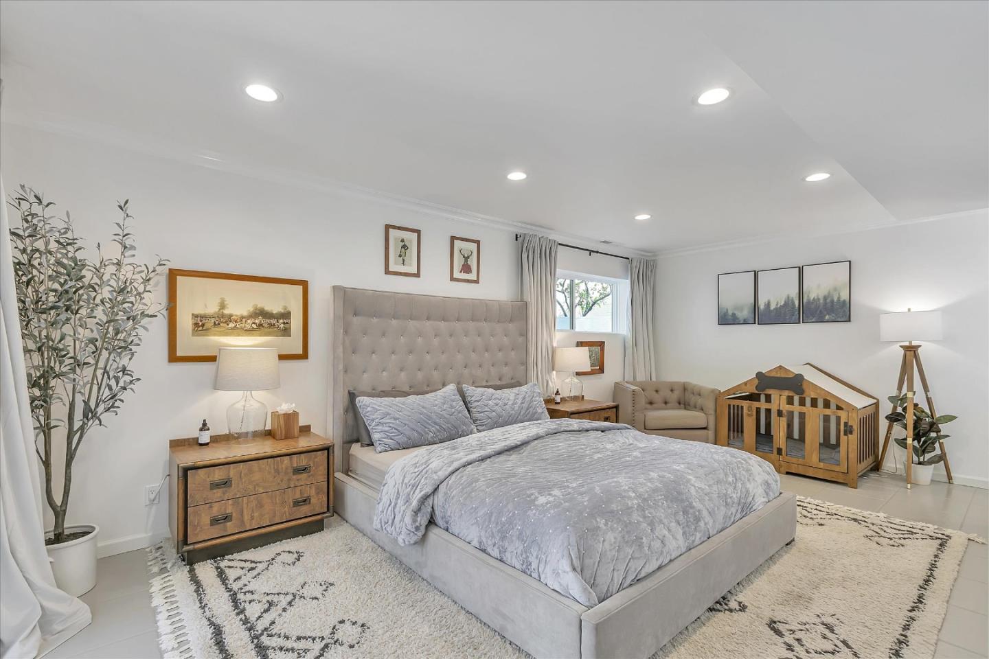 1261 Oddstad Boulevard Pacifica, CA 94044 - Photo 33 of 62 a bedroom with a bed and a couch