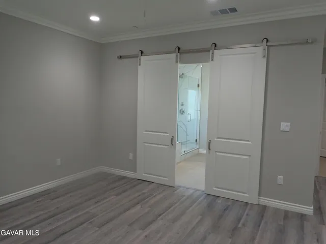 a view of an empty room